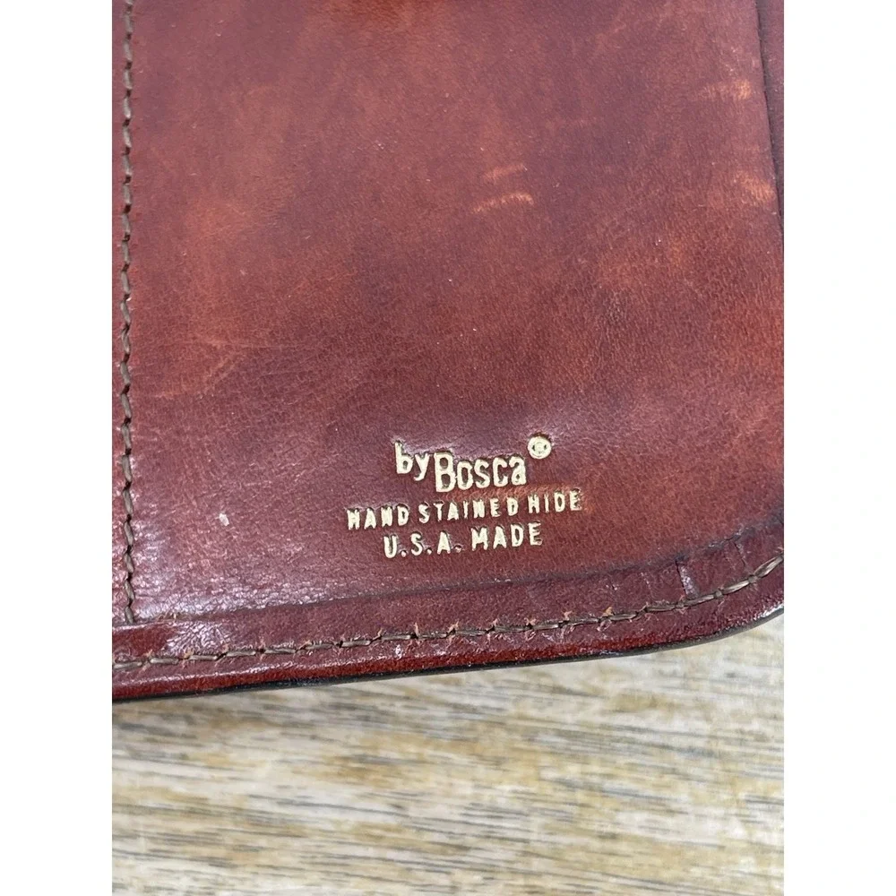 Vintage BOSCA 6-Ring Binder / Planner - Made in USA CHECKBOOK WALLET
